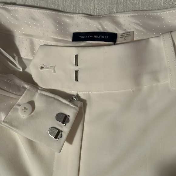 Ivory Suit Pants Size 10 Tommy Hilfiger - Picture 3 of 7